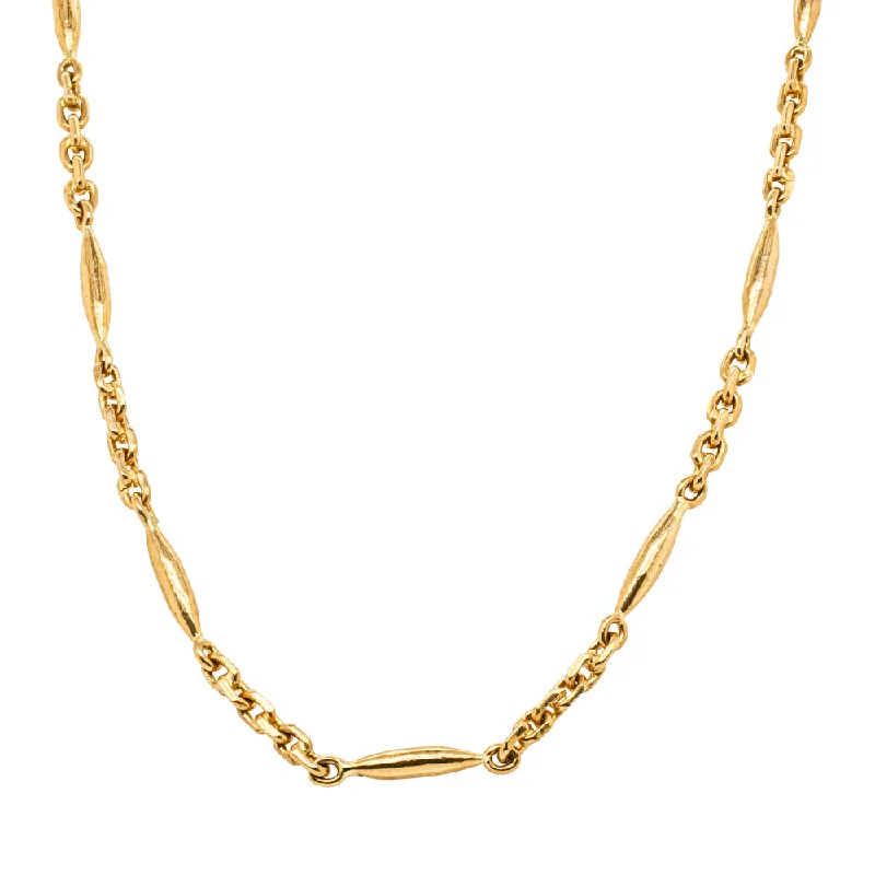 Deja Vu 23ct Yellow Gold Fancy Link Chain