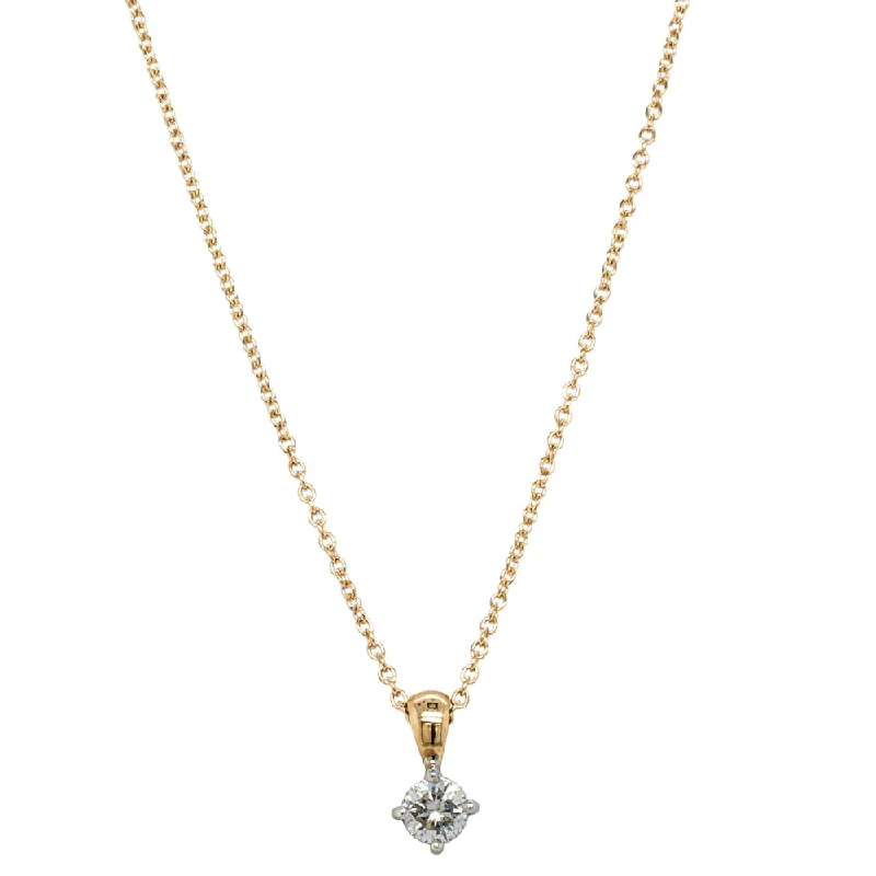 Deja Vu 9ct Yellow Gold .30ct Diamond Pendant