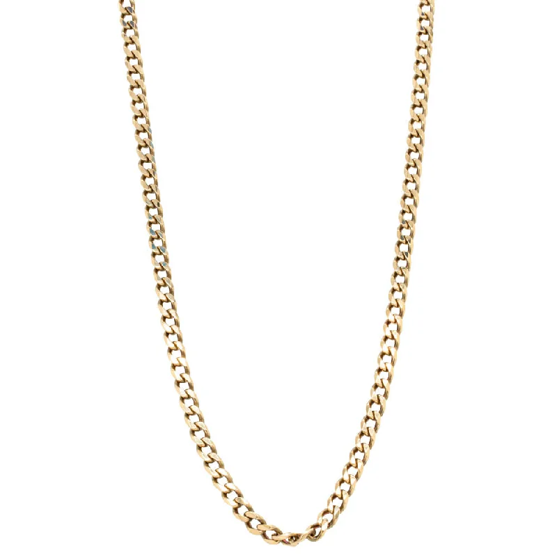 Deja Vu 9ct Yellow Gold Curb Chain