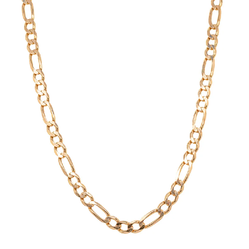 Deja Vu 9ct Yellow Gold Figaro Chain