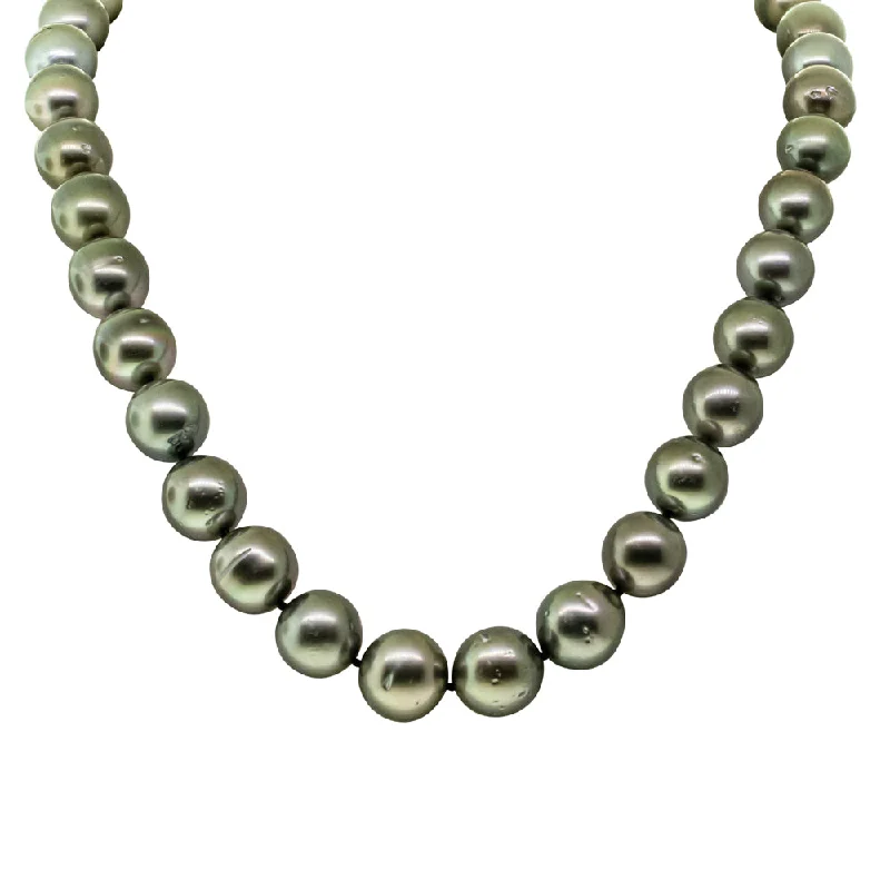 Deja Vu 9ct Yellow Gold Tahitian Pearl Necklace