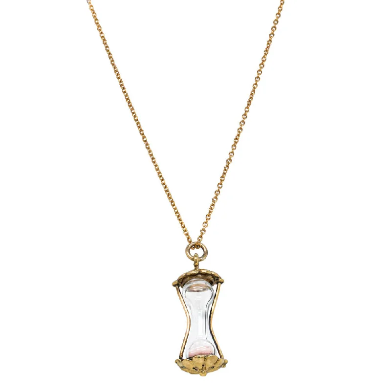 Deja Vu 9ct Yellow Gold Hourglass Necklace