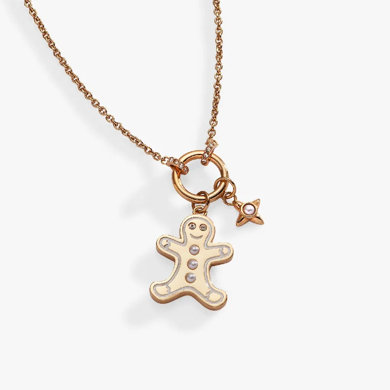 Gingerbread Charm Necklace