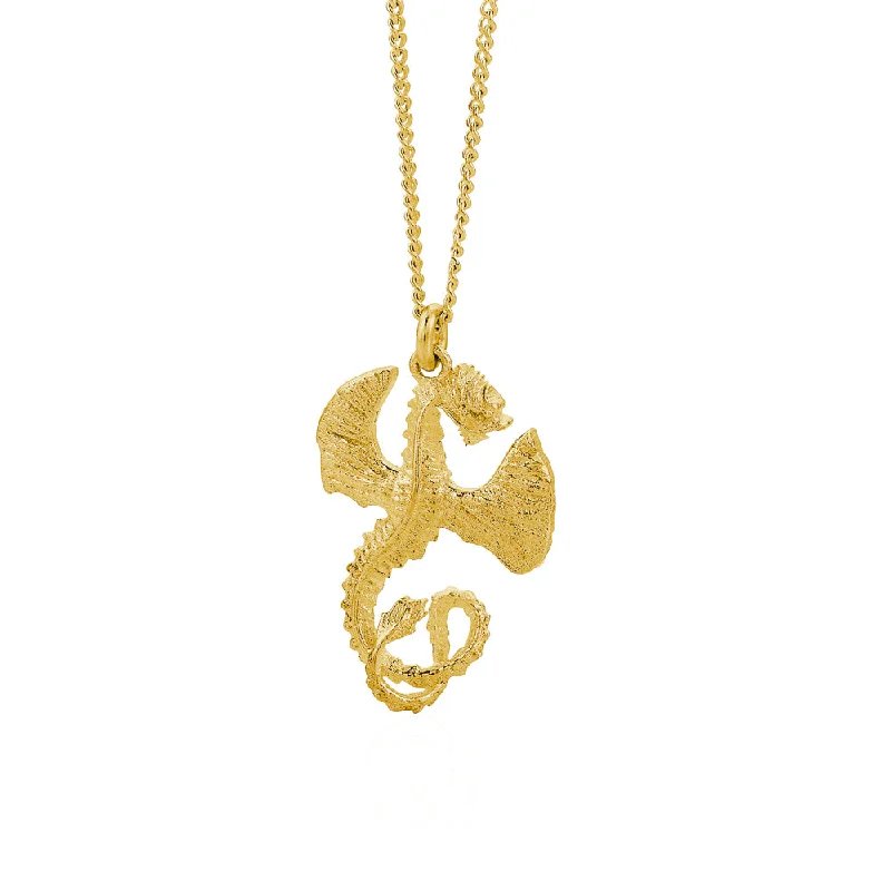 Karen Walker Lunar Dragon Necklace - 9ct Yellow Gold