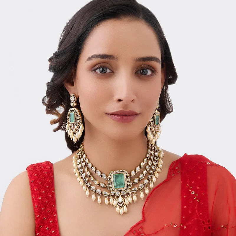 Kundan Necklace 163992