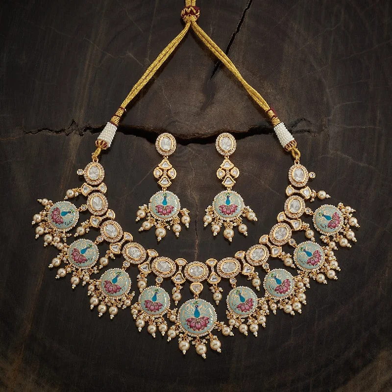 Kundan Necklace 165871