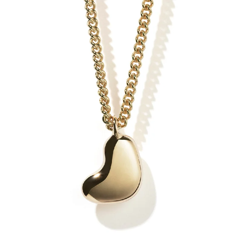 Meadowlark Lava Heart Necklace Small - Gold Plated