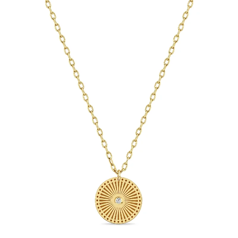 Medium Sunbeam Medallion Necklace