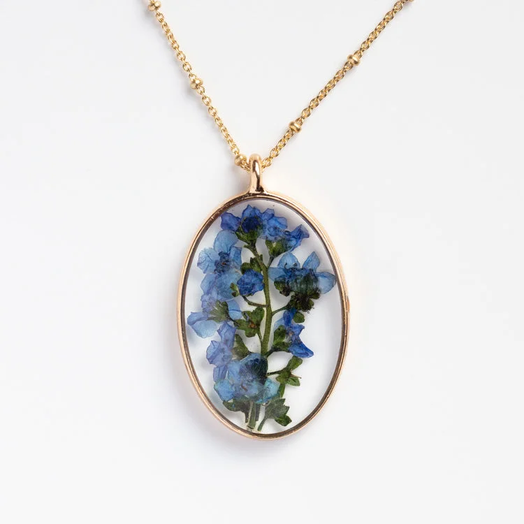 Pressed Flower Necklace