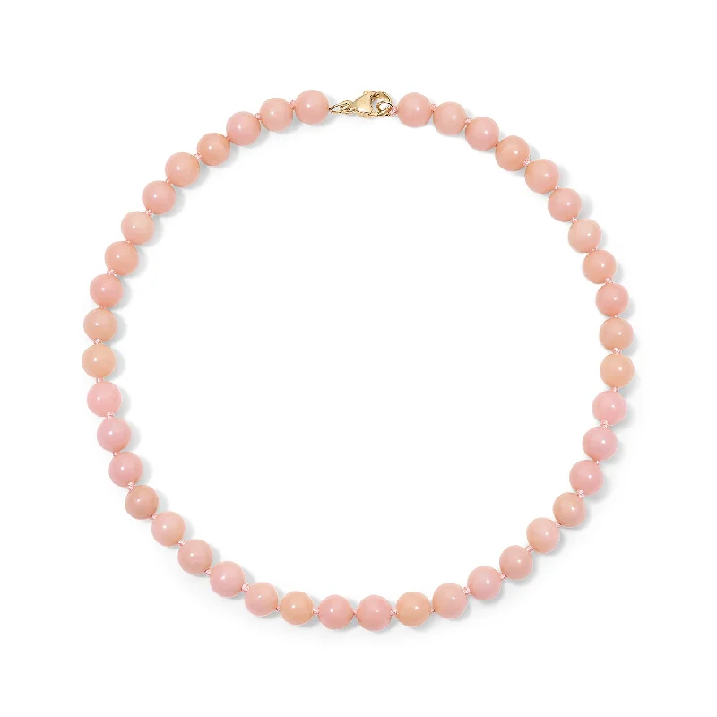 Pink Opal Beaded Necklace