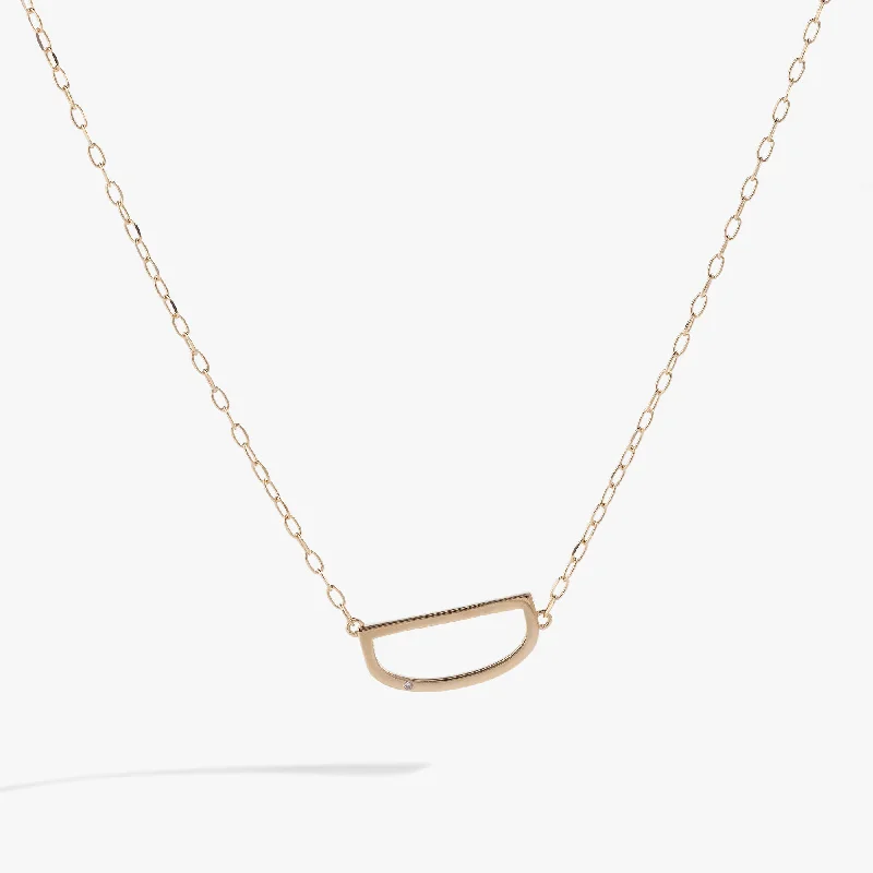 Initial D Precious Elongated Necklace