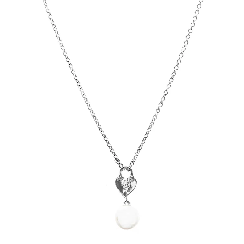 Stolen Girlfriends Club Fractured Heart Necklace - Sterling Silver