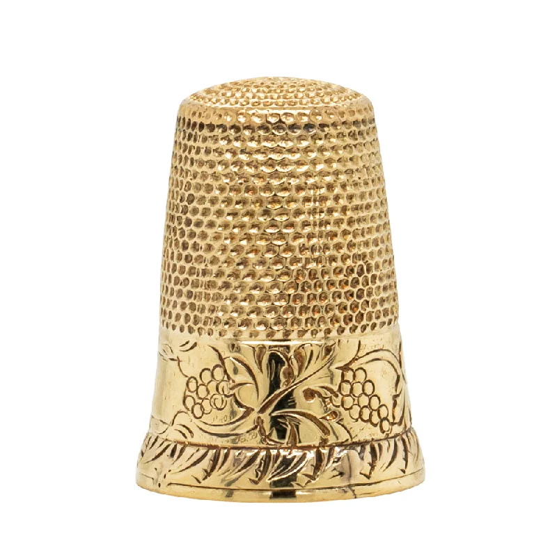 Vintage 13ct Yellow Gold Thimble