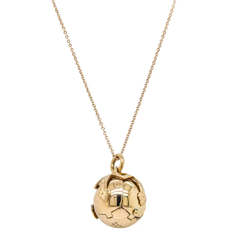 Vintage 9ct Yellow Gold Masonic Ball Pendant