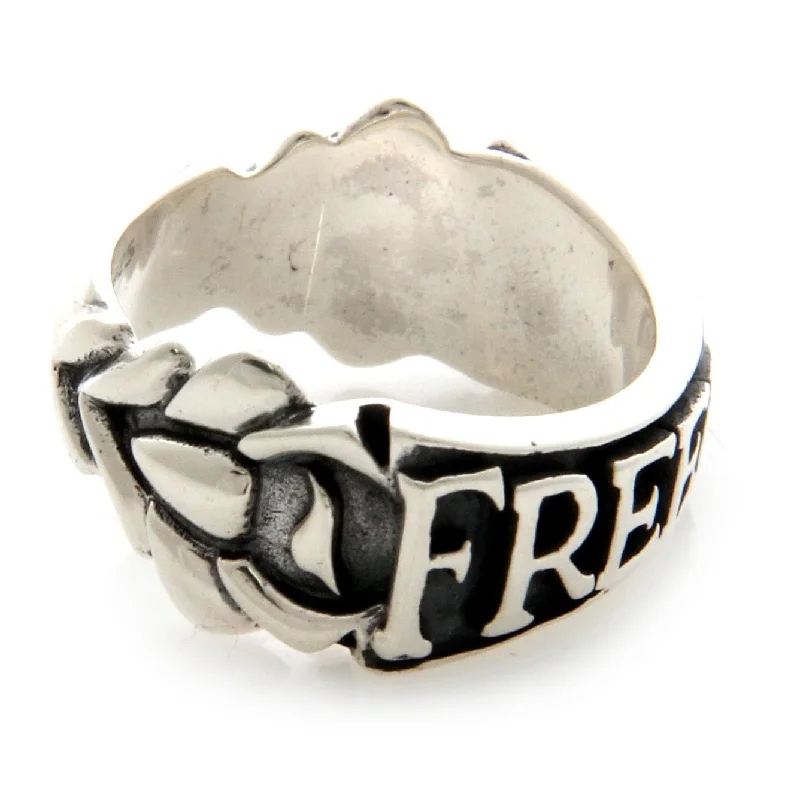 Handmade Men's Sterling Silver Freedom Ring (Indonesia)